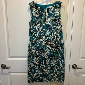 Kasper dress, Size 8, Blue/teal floral! Beautiful dress!